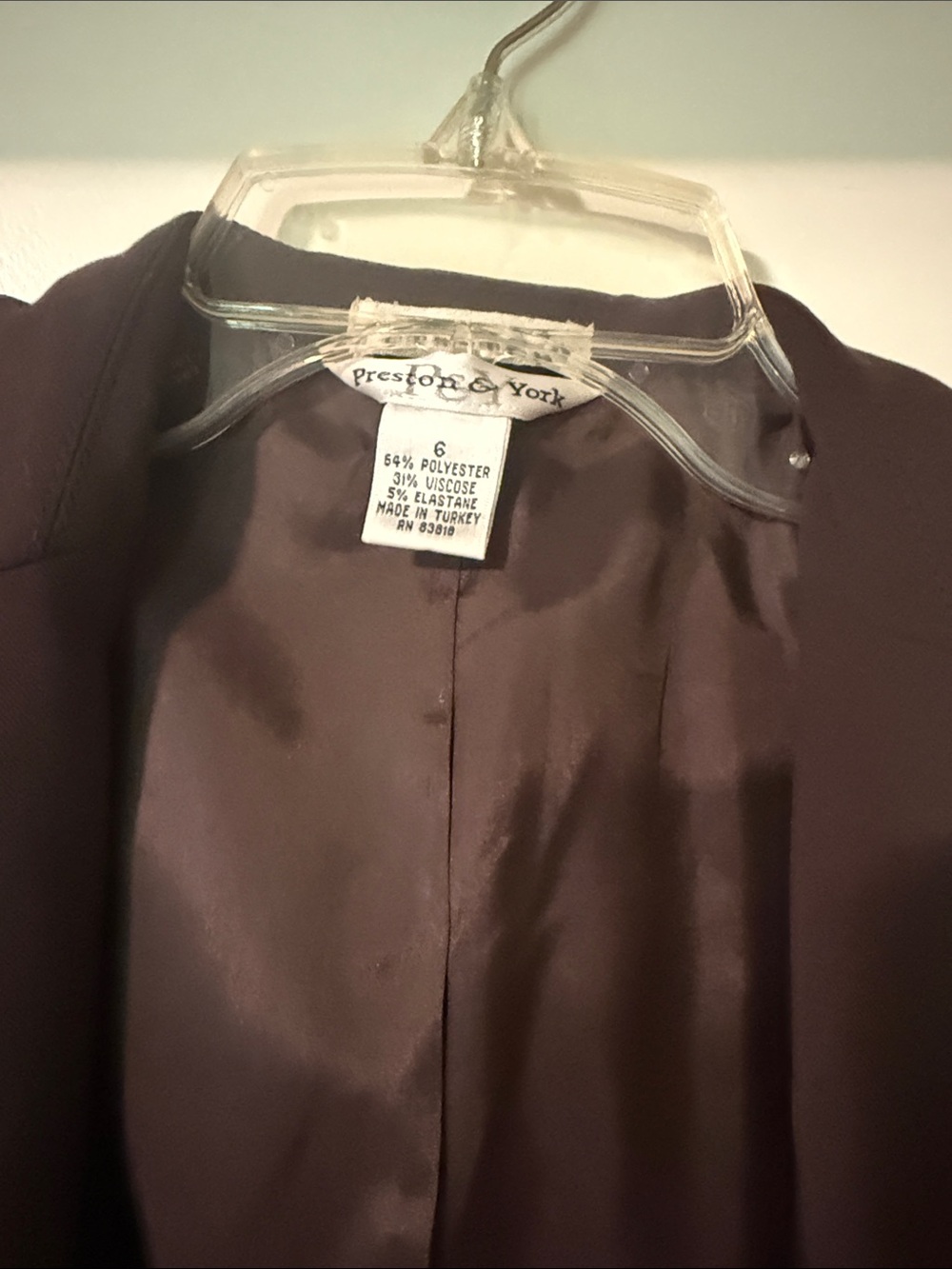 Preston & York Women's Brown Blazer Jacket